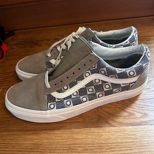Old Skool Geo Trek Olive Green Vans